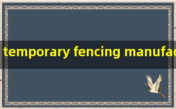 temporary fencing manufacturers uk